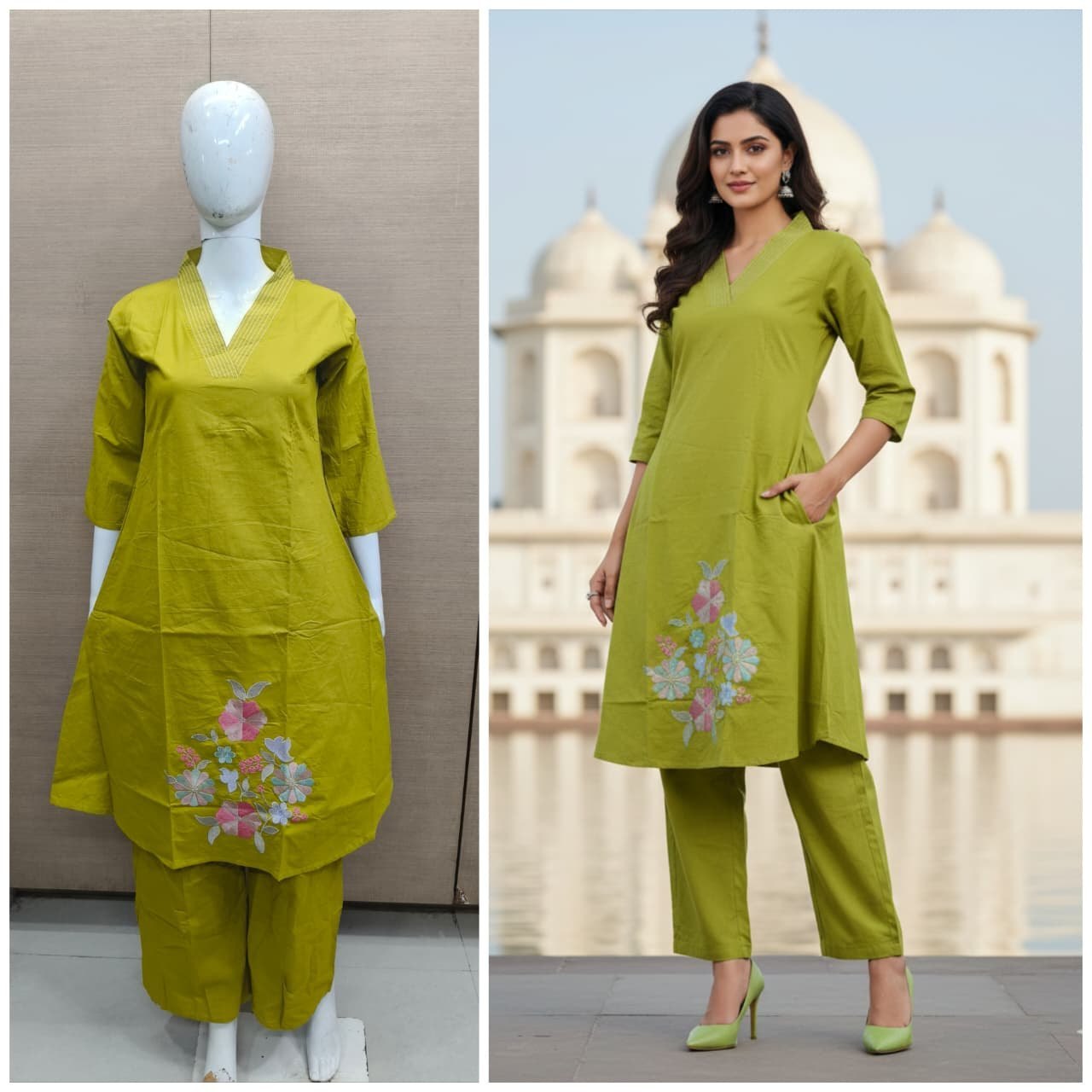 Kurti Dupatta Pant Set — Women's Indian Clothing Indore